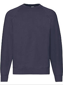 Глибокий Темно-Синій реглан чоловічий зимовий Classic raglan sweat Fruit of the loom