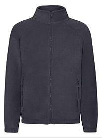 Глибоко Темно-Синя дитяча кофта для дівчинки на блискавці Full zip fleece kids Fruit of the loom