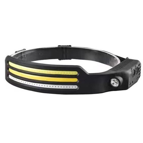 Ліх. налоб. BL-W689-LM+3COB (white+yellow+red) (ЗП Type-C/Li-Ion/Motion Sensor), налобний ліхтар