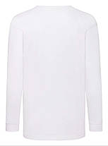 Біла дитяча футболка з довгим рукавом базова Valueweight Long Sleeve T Kids, фото 3
