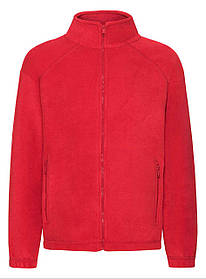 Червона кофта дитяча на замку Full zip fleece kids Fruit of the loom