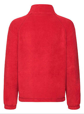 Червона кофта дитяча на замку Full zip fleece kids Fruit of the loom, фото 3