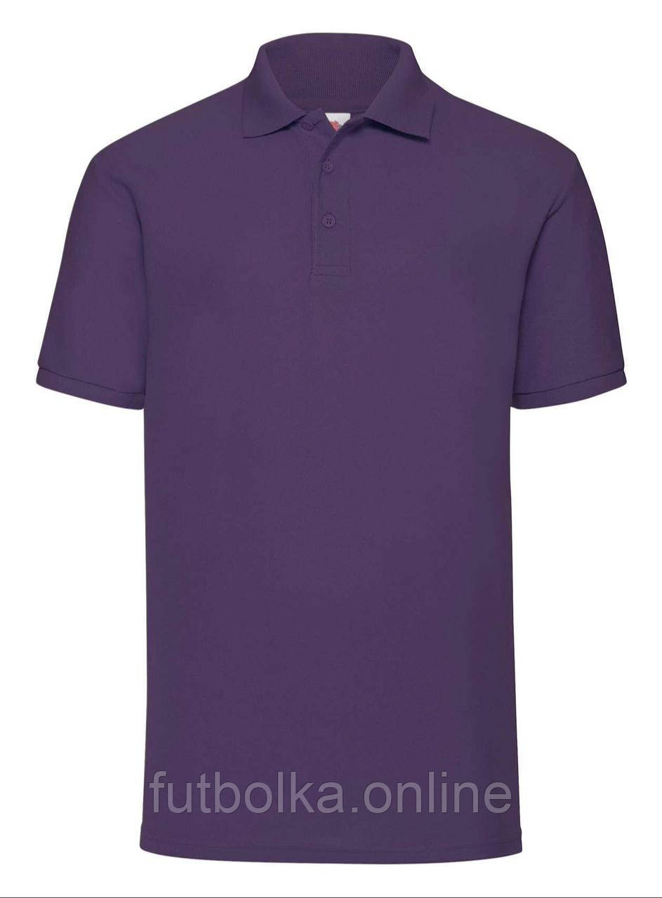 Фіолетове поло чоловіче класичне 65/35 Polo Fruit of the loom
