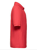 Червона дитяча футболка поло в школу 65/35 Polo kids Fruit of the loom, фото 2