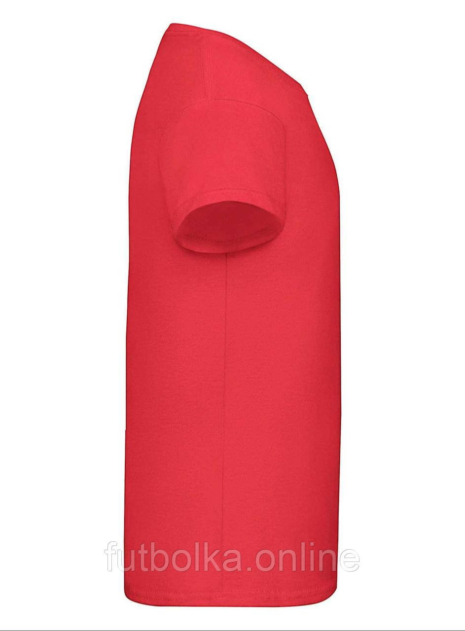 Червона футболка дитяча для дівчинки однотонна Sofspun girls Fruit of the loom