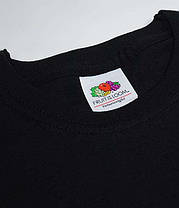 Чорна футболка з довгим рукавом дитяча Valueweight Long Sleeve T Kids Fruit of the loom, фото 3