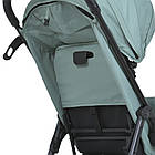 Дитяча прогулянкова всесезонна коляска-книжка з багажним кошиком Bambi M 4249-2 Green Matt Зелений матовий, фото 8