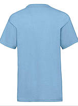 Небесно-Блакитна футболка дитяча для хлопчика м'яка Valueweight kids Fruit of the loom, фото 3