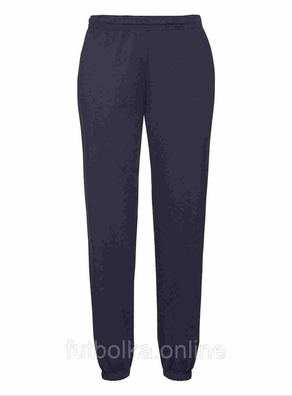 Глибоко Темно-Сині спортивні штани чоловічі з резинкою Classic elasticated cuff jog pants Fruit of the loom
