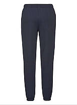 Глибоко Темно-Сині спортивні штани чоловічі з резинкою Classic elasticated cuff jog pants Fruit of the loom, фото 4