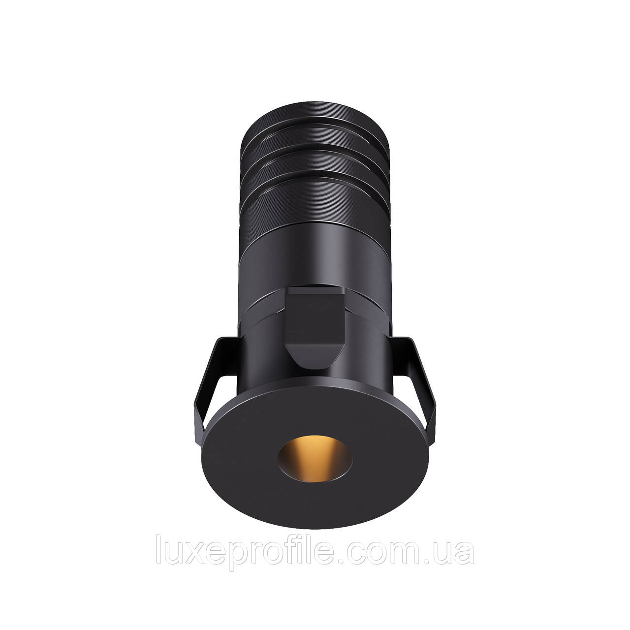 Точковий врізний LED світильник Ø22мм TWS01 (чор) 1W 2700K