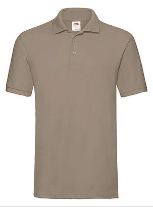 Пісочна футболка поло чоловіча преміум Premium polo Fruit of the loom, фото 1