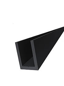 KLC-19-04-21-L2950 Алюмінієвий профіль для душових кабін під скло 8 мм, L2950, чорний