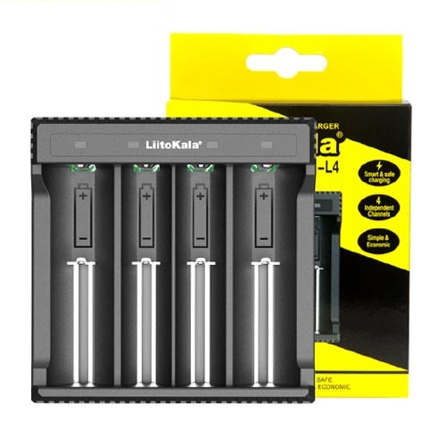 ЗЭУ LiitoKala Lii-L4 (4x-10440/14500/16340 /17500/18350/18650/26650) зарядний пристрій