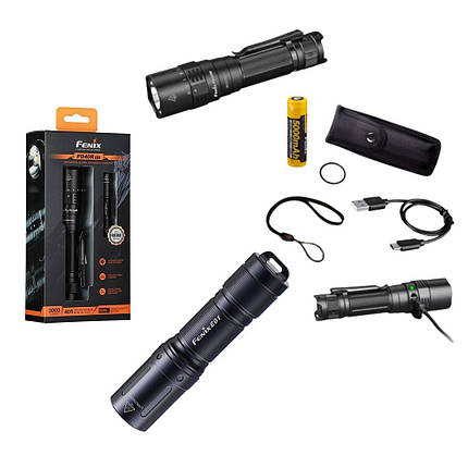 Ліхтар ручний Fenix PD40R V2.0 + подарунок Ліхтар ручний Fenix E01 V2.0, фото 1