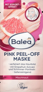 Поживна маска для обличчя Грейпфрут Balea Pink Peel — of Maske 16 мл