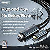 Кабель перехідник 1.8м Type-C to HDMI REMAX RC-C017a Yeelin Series |4K| Сірий, фото 3