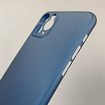 Чехол для iPhone 11 Pro ультратонкий карбоновый чехол на телефон айфон 11 про синій LKG, фото 4