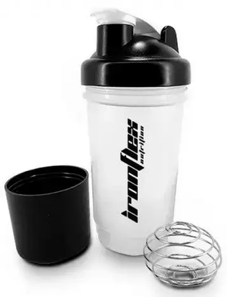 Шейкер IronFlex 500 ml 2-х компонентний Прозорий, фото 1