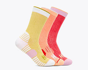 Набір шкарпеток Hoka CREW RUN SOCK 3-PACK 1122931 Cerise / Papaya / Aura