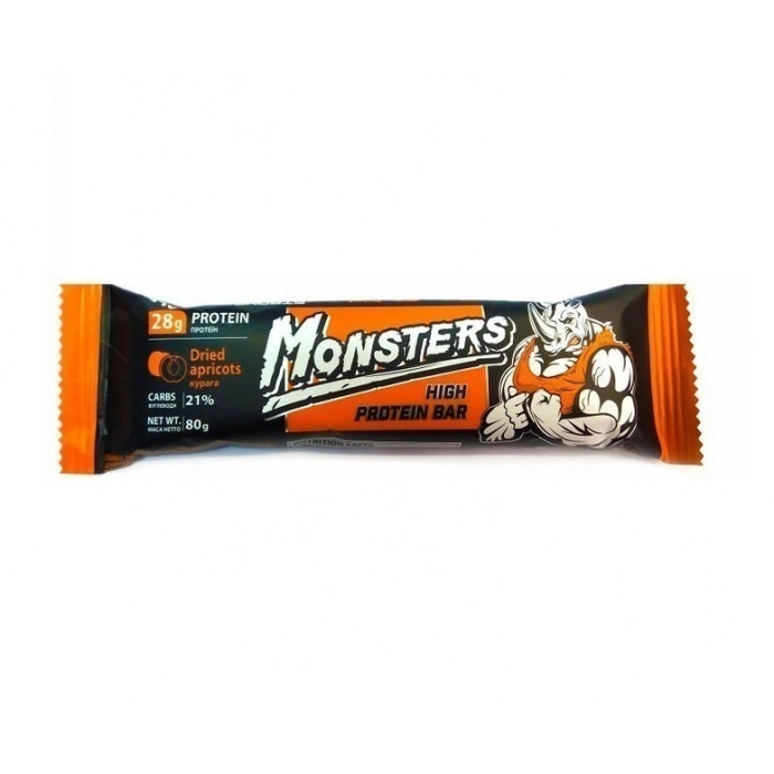 Протеїновий батончик Monsters High Protein Bar 80 g Курага