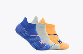 Набір шкарпеток Hoka NO-SHOW RUN SOCK 3-PACK 1122930 Sherbet / Limestone / Dazzing Blue, фото 1