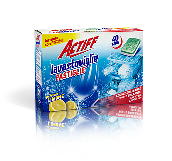 Таблетки для посудомийної машини з ароматом лимона ACTIFF Pastigle Lavastoviglie Tab