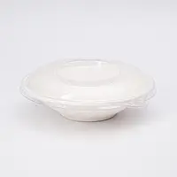 Миска 1000мл з кришкою з цукрової тростини, упаковка 50 шт