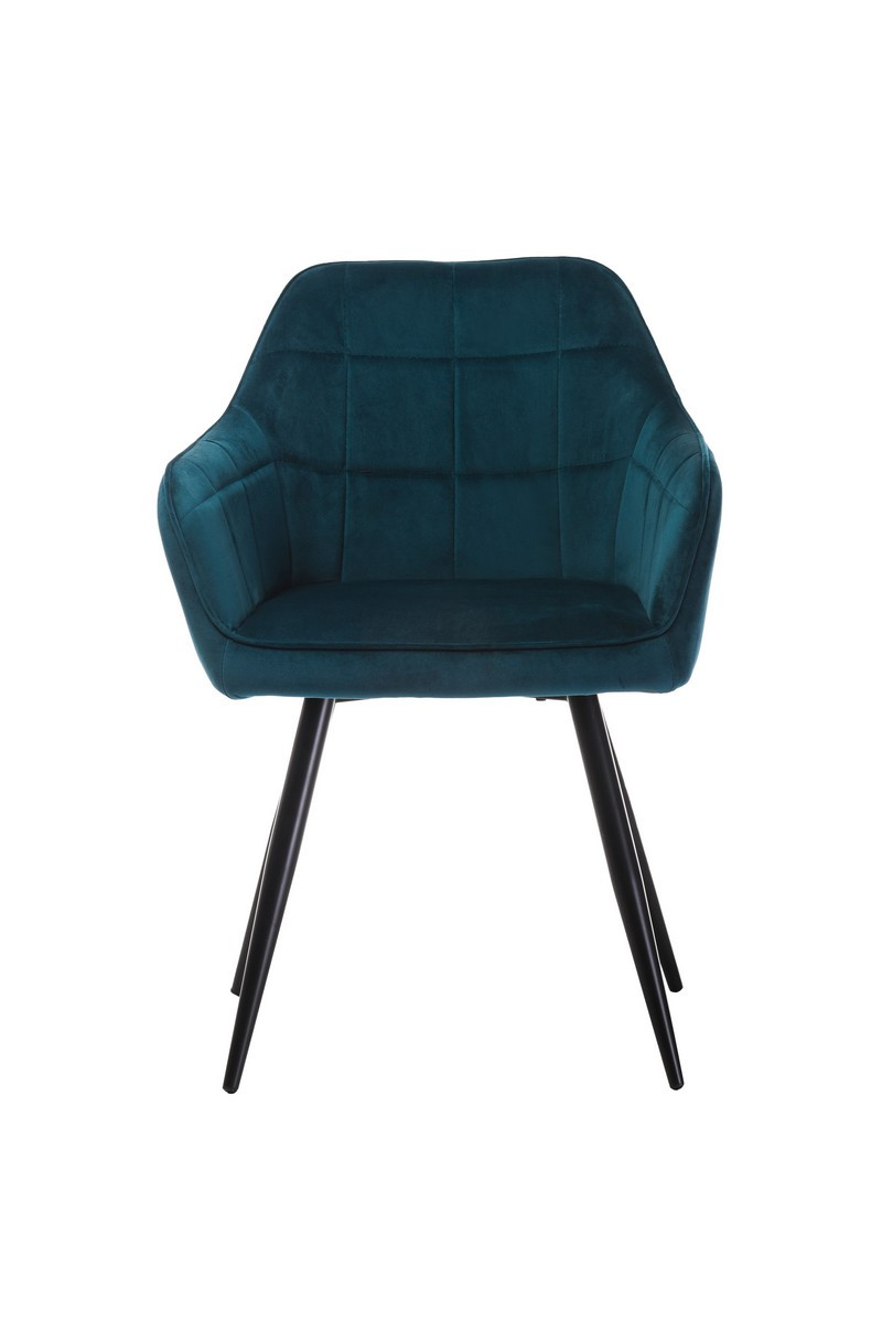 Стілець M-62 морська хвиля велюр + чорний, фото 1