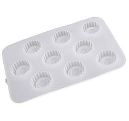 Форма силіконова Цукерка 9 яч. Bakery 14,5х10 см Ø 2,5х1 см 1 шт. Прозорий