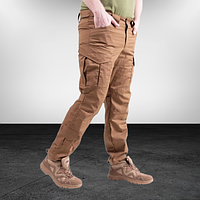 Штани тактичні з кишенями для наколінників койот