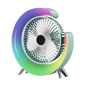 Вентилятор настільний безшумний з підсвіткою RGB Colorful Desktop Fan