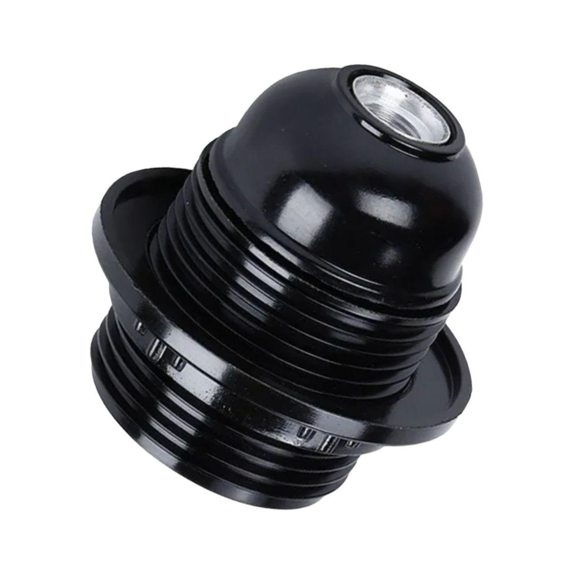 Патрон бакелітовий VARGO, E27, з кільцем (4A, 250V) (V-115527) чорний, патрон для лампи