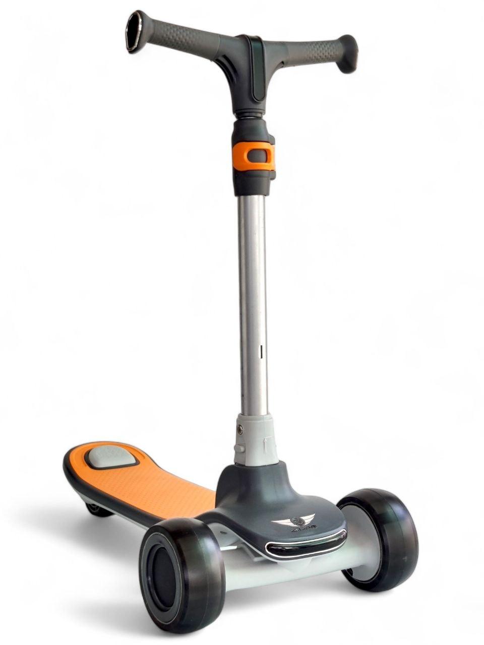 Дитячий складаний самокат Z.Gan MTG009B світні колеса, 4 кольори, музикальний, фото 1