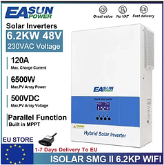 Гібридний інвертор Easun Power 6.2 квт (ISOLAR SMG II 6.2KP WIFI)