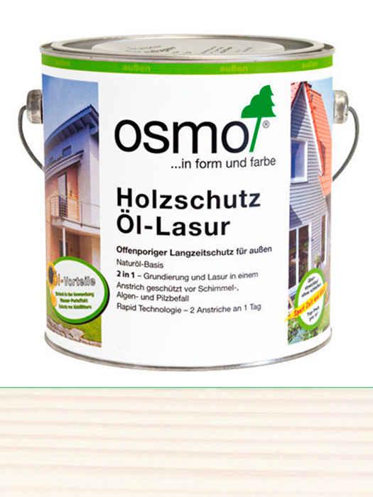 Захисна олія-лазур Osmo Holzschutz-Lasur 25 L Біла (не для терас) 900 (4006850101795)