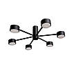 Люстра стельова MSK Electric Copter на шість круглих плафонів під лампи GX53 NL 8041-6 BK чорний, фото 2