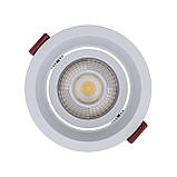 Точковий врізний LED світильник Ø82мм TWS04 (біл) 7W 4000K, фото 4
