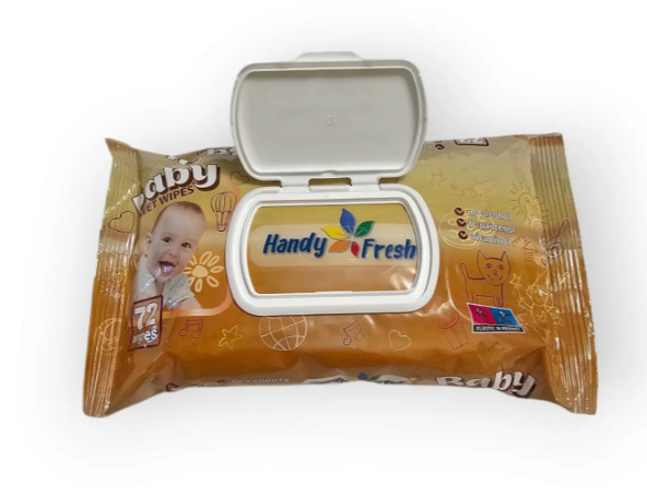 Серветки вологі ТМ Handy freshBaby яблуко 72 шт/уп (4820237500205)