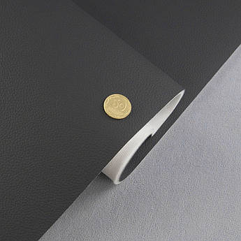 Автомобільний шкірзам 2066p-MT, колір антрацит, на поролоні 4мм та сітці, шир. 162см