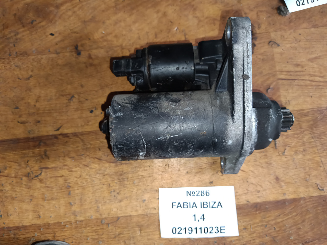 №286 Стартер 021911023E для Skoda Fabia Seat Ibiza 1.4, фото 1