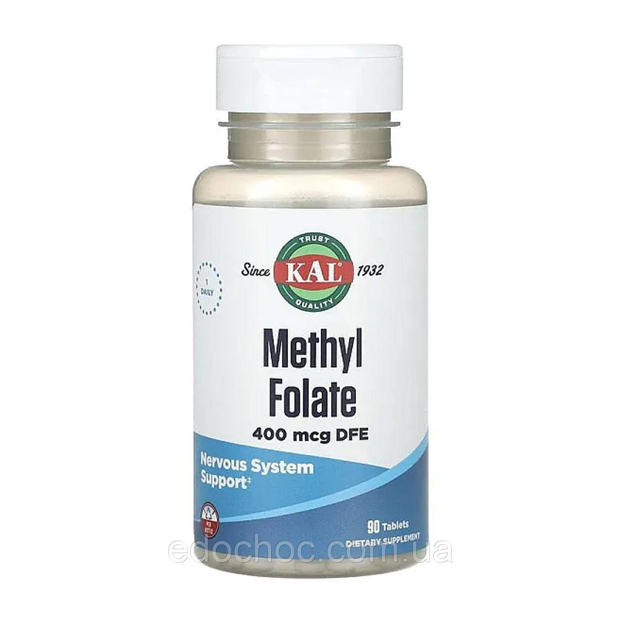 Метилфолат (Methyl folate) 400 мкг 90 таблеток CAL-30686
