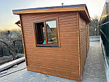 Дерев'яна мобільна Баня-Квадро квадро "Беверен" 6 м (вільха, з котелом на дровах), фото 4
