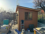 Дерев'яна мобільна Баня-Квадро квадро "Беверен" 6 м (вільха, з котелом на дровах), фото 8