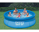 Надувний безкаркасний круглий басейн Intex 28132 (366-76см, 5621 л, фільтр-насос 230V) Синій Акція до 07.07, фото 3
