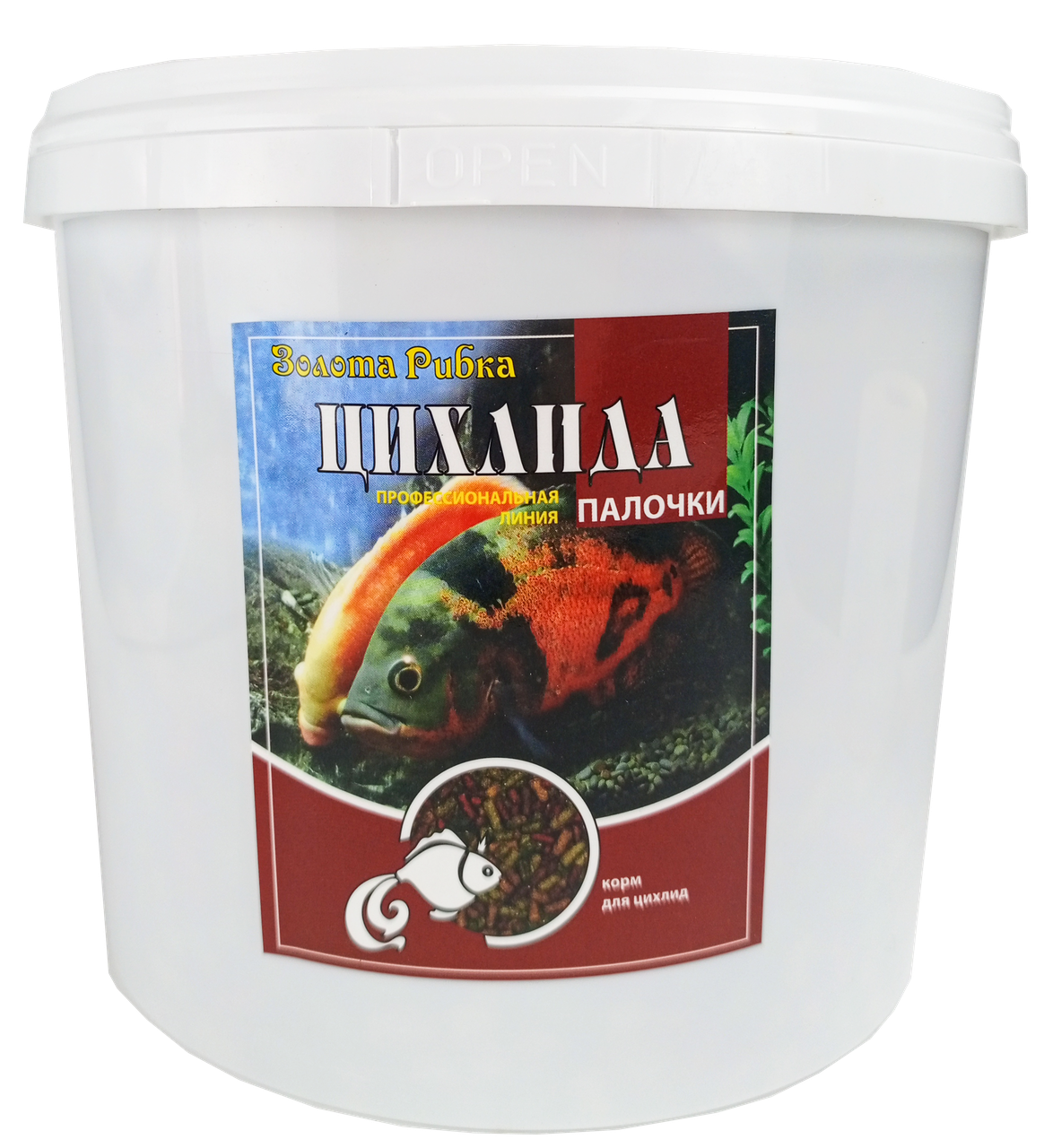 Корм ТМ Золота Рибка, Цихліда, палички 10000 ml.