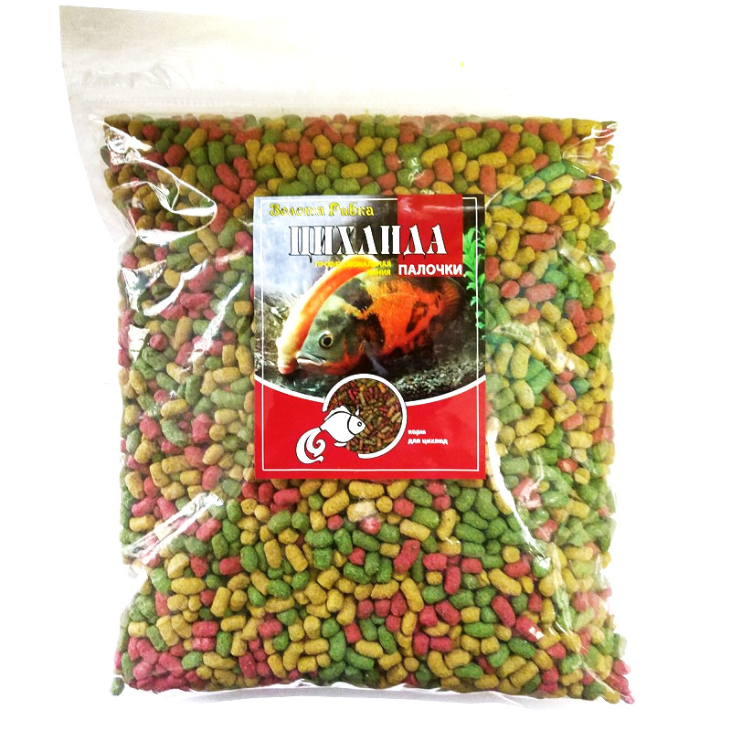 Корм ТМ Золота Рибка, Цихліда, палички 2000 ml.