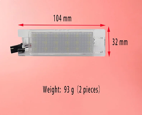 Led підсвічування заднього номера OPEL Zafira Astra H Corsa D Insignia Біле підсвічування номера Опель Інсігніа