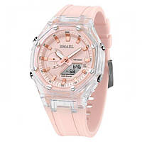 Жіночий спортивний годинник Smael Princess (Рожеві)