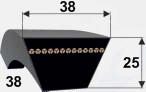 Ремінь профіль 38 мм